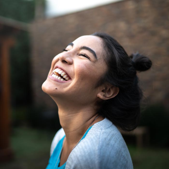 laughing young woman