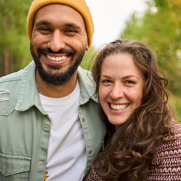 smiling young couple