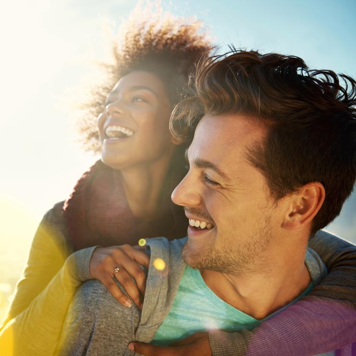 smiling young couple