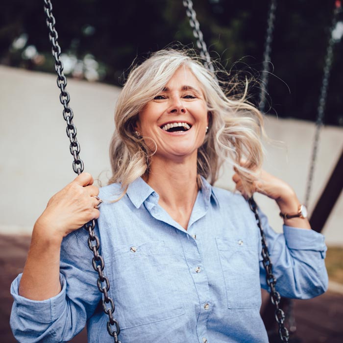 smiling senior woman